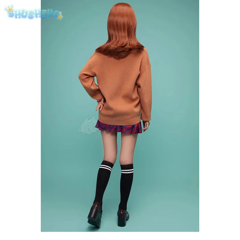 Anime Yamai Ren Komi Can't Communicate Cosplay Costume Halloween Carnival Sweet JK Uniform Sweater Coat Socks Women's Man Set