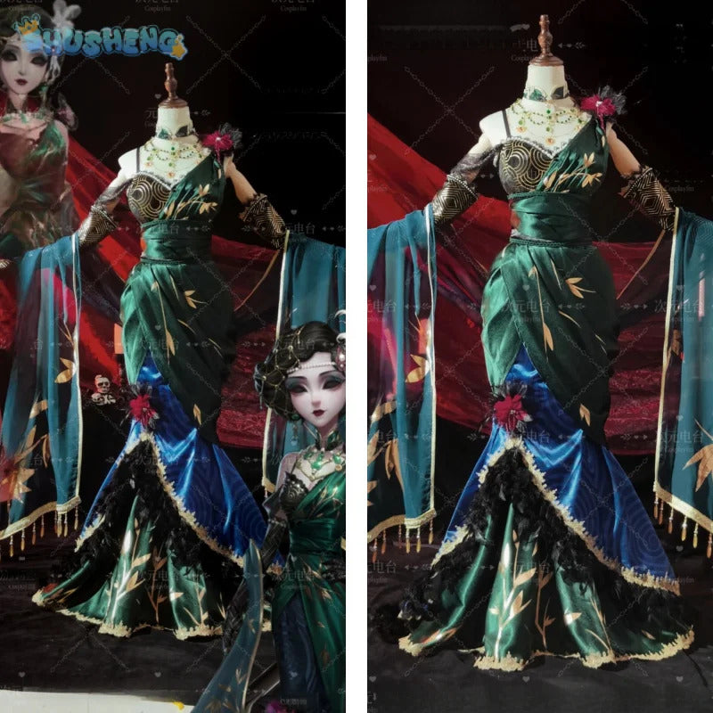 Game Identity Ⅴ Michiko Cosplay Geisha Costume Gorgeous dress accessory prop party dance sexy woman full set uniform