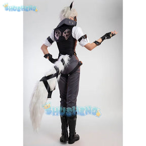 Zenless Zone Zero Von Lycaon Cosplay Costume Wig Game Uniform Tail Rings Victoria Housekeeping New Eridu Halloween for Women Men