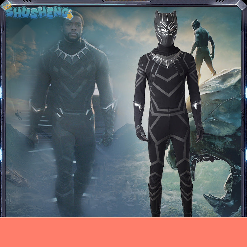 Movie Black Panther Cosplay Costume Marvel Superhero Cos Jumpsuit Halloween Carnival Role Play Party Zentai Adult