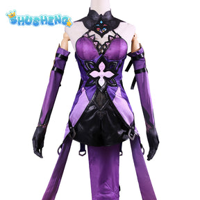 Black Swan Cosplay Costume Game Honkai: Star Rail Honkai Women Costume Metal Accessory Black Swan Cosplay Wig