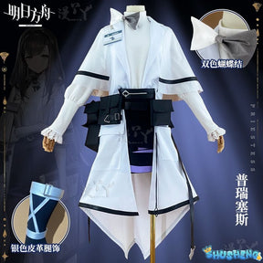Arknights Priestess Cosplay Costume Game Uniforms Women Halloween Party Girls Clothes Outfit Anime Event Trench Skirt