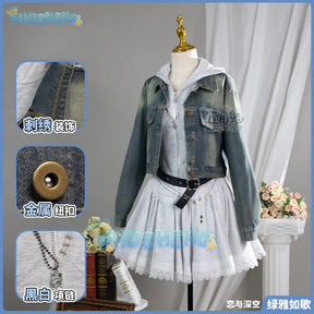 Love and Deepspace Heroines Cosplay Costume Emerald Cadence‌ Halloween Carnival Party Christmas Play Role Clothes Clothing