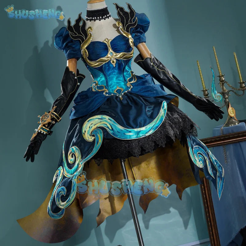 Identity V Brynhildr Vilulf Archer‌Untimely Velver.‌ Cosplay Costume Uniform Halloween Carnival Party Christmas Play Role