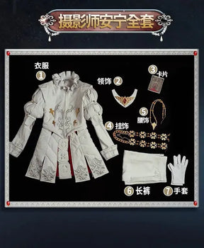 Identity V Joseph Photographer Game Suit Gorgeous Handsome Cosplay Costume Halloween Party Role Play Outfit S-XXL