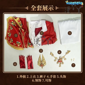 Identity V Ithaqua Philosopher's Stone 33rd Season Game Suit Handsome Cosplay Costume Halloween Party Role Play Outfit