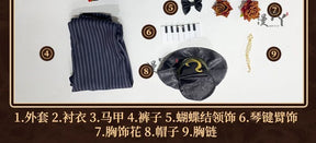 Victor Grantz Keyboard cos Identity V anime man woman cosplay High-quality uniform costume full set