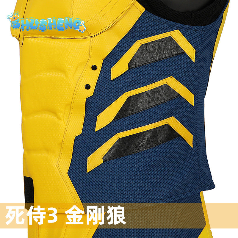 New Movie Wolverine Cosplay Costume Vest Gloves Belt Wolf Steel Claw For Men Custom Made