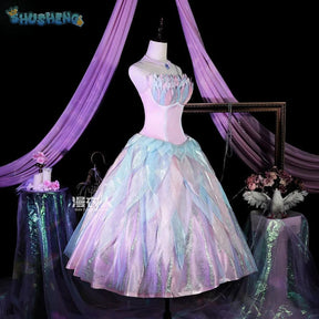 Shusheng-R Movie Barbie Cosplay barbie Swan Lake Ballet Dress Costume Halloween Carnival Sweet Women's Dress Accessories Props Uniform Set