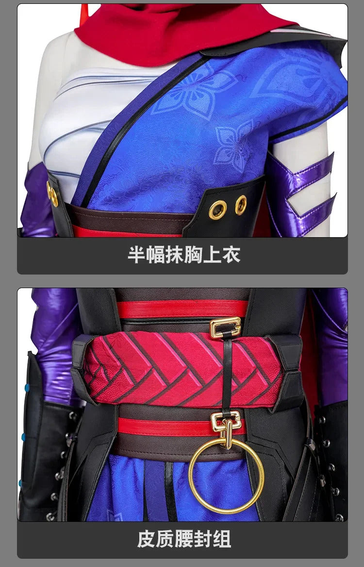 Rivals‌Psylocke‌ Cosplay Costume Betsy Braddock Uniform Halloween Carnival Party Christmas Play Role Clothes Clothing for Women