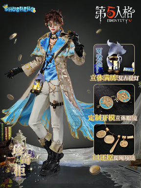 Identity V Naib Subedar Mercenary Game Suit Gorgeous Handsome Uniform Cosplay Costume Halloween Party Outfit Men