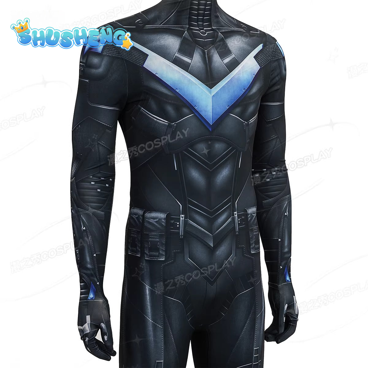 Batman: Arkham Knight Arkham Knight bodysuit zentai suit Cosplay High quality Costume full set XS-XXXL Shusheng