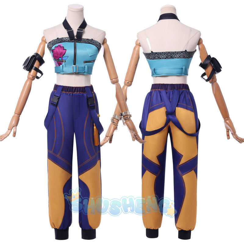 Cos Hunters Superstar Lumi Mira Zoe Cosplay Costume Anime KPop Demon Full Set Girl Group Suit Women KPop Demon Hunters Zoey cosplay costume