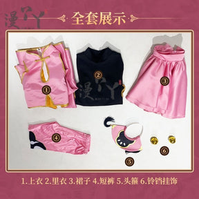 Cardcaptor Sakura Kinomoto Sakura Taoist Uniforms Cosplay Costume Cos Game Anime Party Uniform Hallowen Play Role Clothes