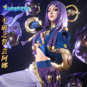 Game Cosplay Series:  LOL -Yunara, The Unbroken Faith  Cosplay high quality Costume full set Shushengcos