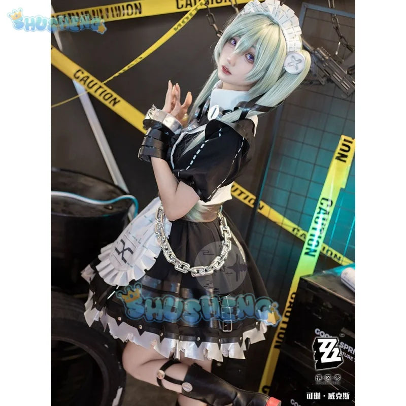 Zenless Zone Zero Cos Corin Wickes Cosplay Saw Maid Costume Cute Game Anime Lolita