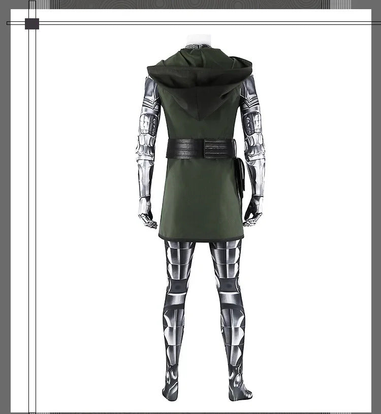 Doctor Doom Cosplay Costume Doom Vest Jumpsuit Helmet Outfit Halloween Carnival Party Christmas Play Role Clothes Clothing