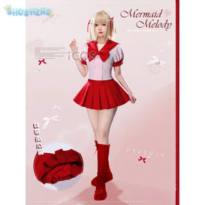 Nanami Ruchia Hanon Hosho mermaid melody Pichi Pichi Pitch Cosplay Nanami Luchia Costume Halloween Sweet JK Dress Uniform Set