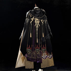 Shusheng-R Love and Deepspace Xavier Cosplay Costume Halloween Men's Fantasy Uniform Coat Props Shoes Accessories Set