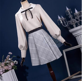 Shusheng-R BanG Dream! Ave Mujica Cosplay Sakiko Togawa Oblivionis Costume Shirt, skirt, socks, tie, Halloween party sweet JK uniform set
