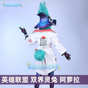 Shusheng LoL Aurora The Witch Between Worlds Cosplay Costume Uniform Hallowen Carnival Party Play Role Clothing for Wome