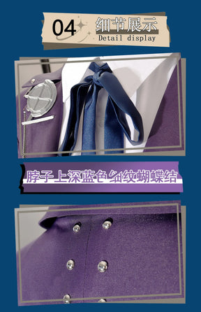 HUNDRED LINE -Last Defense Academy- Kirifuji Nozomi Cosplay Costume Halloween JK Uniform Coat Skirt Shirt Tie Campus Woman Set