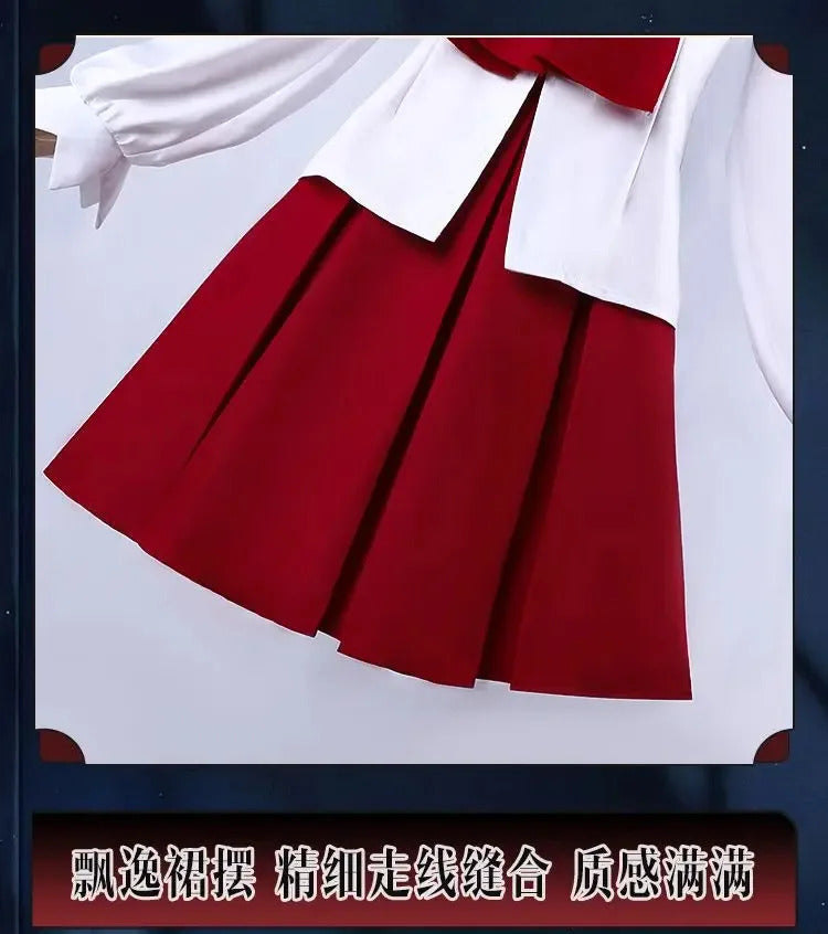 Game Identity Ⅴ linkage IB Cosplay Reporter Alice Delos ivu Costume Shirt skirt tie socks Halloween party sweet JK uniform set