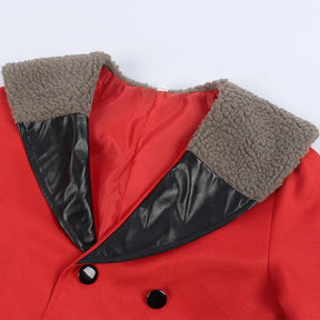 Anime dandadan Momo Ayase cosplay red costume coat dress socking earrings Hallowmas carnival play role clothes clothing