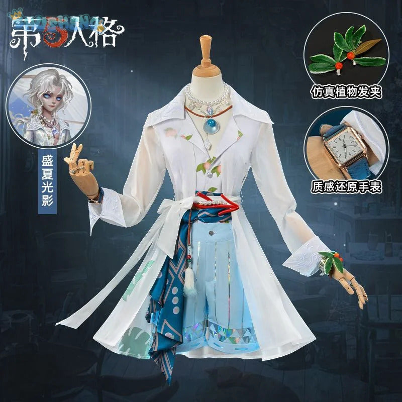 Identity Ⅴ Joseph Desaulniers Photographer Cosplay Costume Halloween summer beach casual uniform jacket shorts necklace prop set
