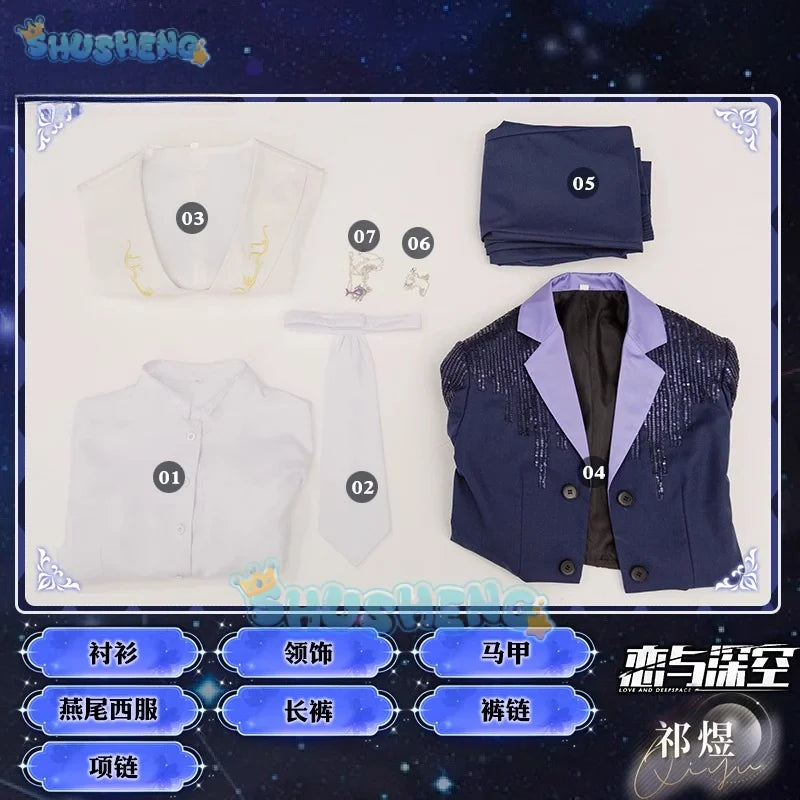 Love and Deepspace cos Xavier Zayne Rafayel cosplay costume