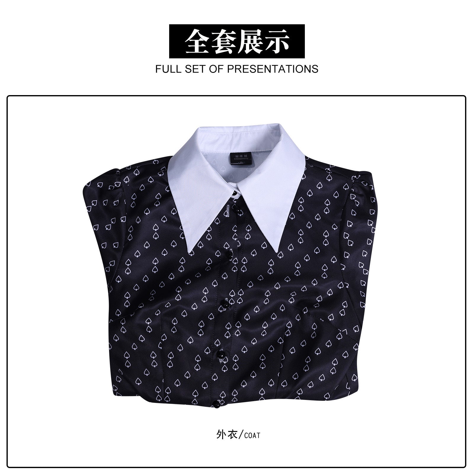 Wednesday Addams Halloween Costume Gothic Costume Wednesday Dress Black Dress White Collar Girls Halloween Costume Dusk Dress