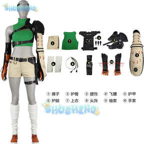 Final Fantasy 7 Yuffie Kisaragi Cosplay Costume Cos Game Anime Party Uniform Hallowen Play Role Clothes New Full