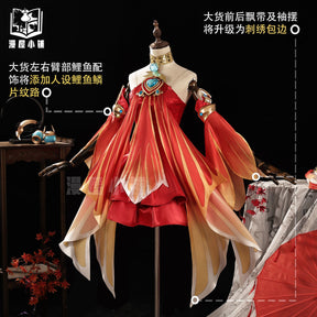 Honor of Kings Da Qiao Cosplay Costume Base Skin Uniform Suit Dress Halloween Party Outfit Role Play for Adult Girls