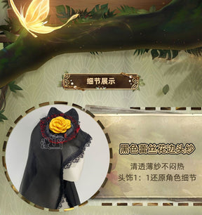 Kagaminee Rin x Rascal Collab Witchh Gothicc Halloween Cosplay Costume
