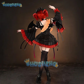Shusheng Te Cos to Halloween Little Devil Dress Cosplay Costume Uniform Halloween Carnival Party Christmas Play Role Clothes