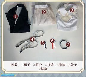 Arknights Theresa Cosplay Costume Cos Game Anime Party Uniform Hallowen Play Role Clothes New Full Set