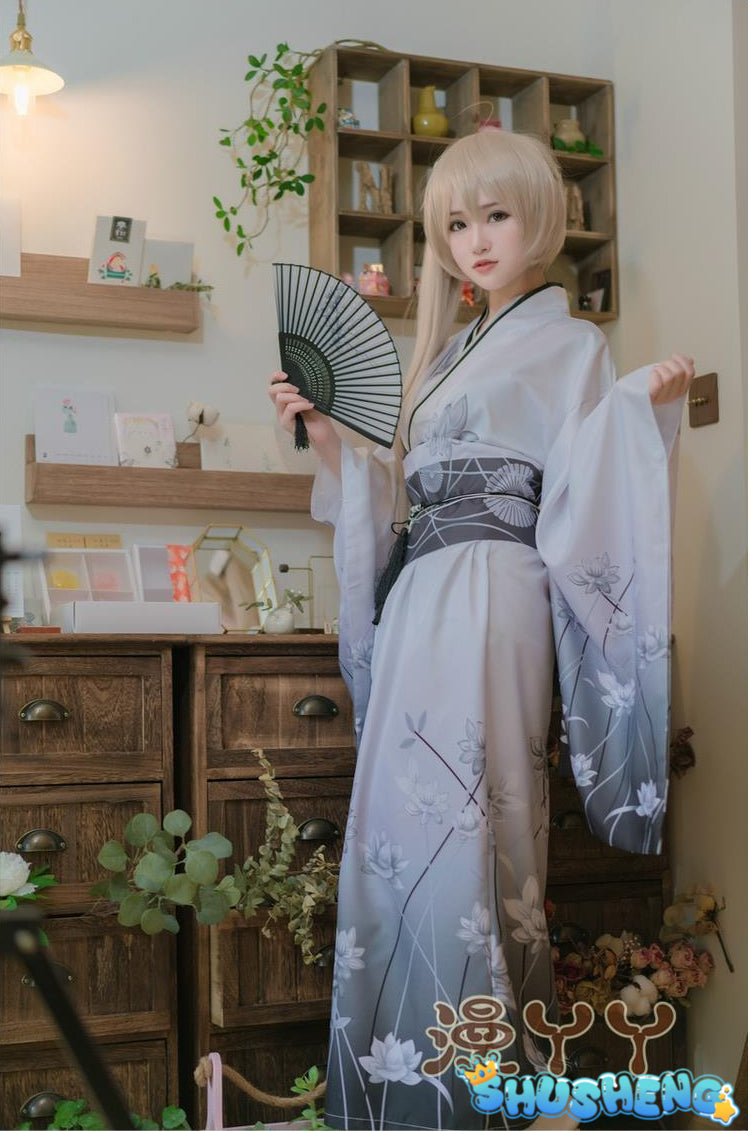 Yosuga no Sora Cosplay Costume Sora Kasugano Kimono Bathrobe Dress Japanese Summer Festival Kimono Women Dress