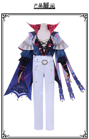 Game Wuthering Waves Brant Cosplay Costume Halloween party hat cloak wig prop set men women new handsome Brant uniform XS-XXXL