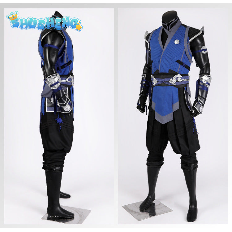 Sub Zero Cosplay Role Play Anime Game Mortal Kombat Costume Disguise Adult Men Cosplay Roleplay Fantasia Outfits Male Halloween