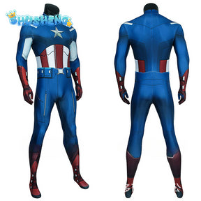 Steve Rogers Cosplay The Avengers Costume TV Captain Men Uniform Coat Pants Gloves Outfits Halloween Carnival Party Suit