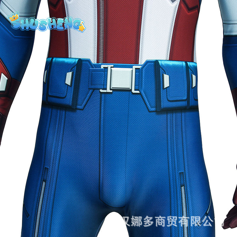 Steve Rogers Cosplay The Avengers Costume TV Captain Men Uniform Coat Pants Gloves Outfits Halloween Carnival Party Suit