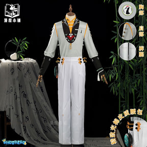 Zenless Zone Zero Wise Cosplay Costume Wig Soaring Crane Uniform New Skin Earrings Hairband Phaethon Halloween Party Boy Suit