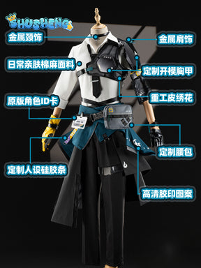  Zenless Zone Zero Asaba HSO-S6 Game Suit Cool Handsome Uniform Cosplay Costume Halloween Party Role Play Outfit Men