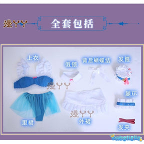 Anime Re:Life in A Different World From Zero Rem Cosplay Costume Wig Swimsuit Skirt Adult Woman Sexy Summer Sand Party Suit