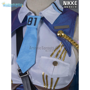 Nikke: Goddess of Victory Cosplay Marianne Costume Marian Women sexy bag buttocks skirt shirt tie hat socks Halloween uniform