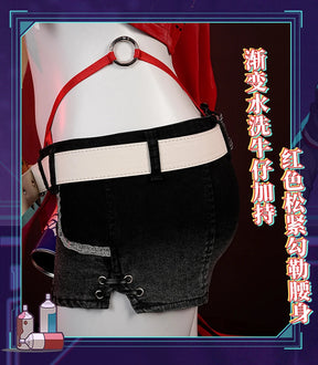 Rappa Cosplay Costume Honkai Star Rail Uniform Hat Jacket Shorts Galaxy Ranger Props Halloween Party Women Accessory Shusheng