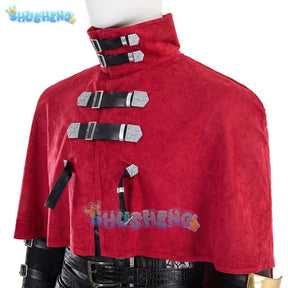 Vincent Valentine Cosplay Costume Adult Men Halloween Game Final Fantasy VII Vincent Red Cloak Outfits Suit