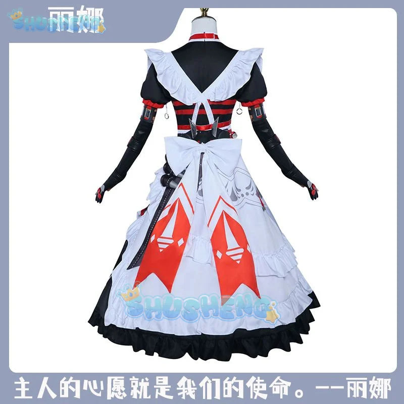 Zenless Zone Zero Alexandrina Sebastiane Rina Cosplay Costume Wig Maid Dress Uniform Victoria Housekeeping Halloween Party Women