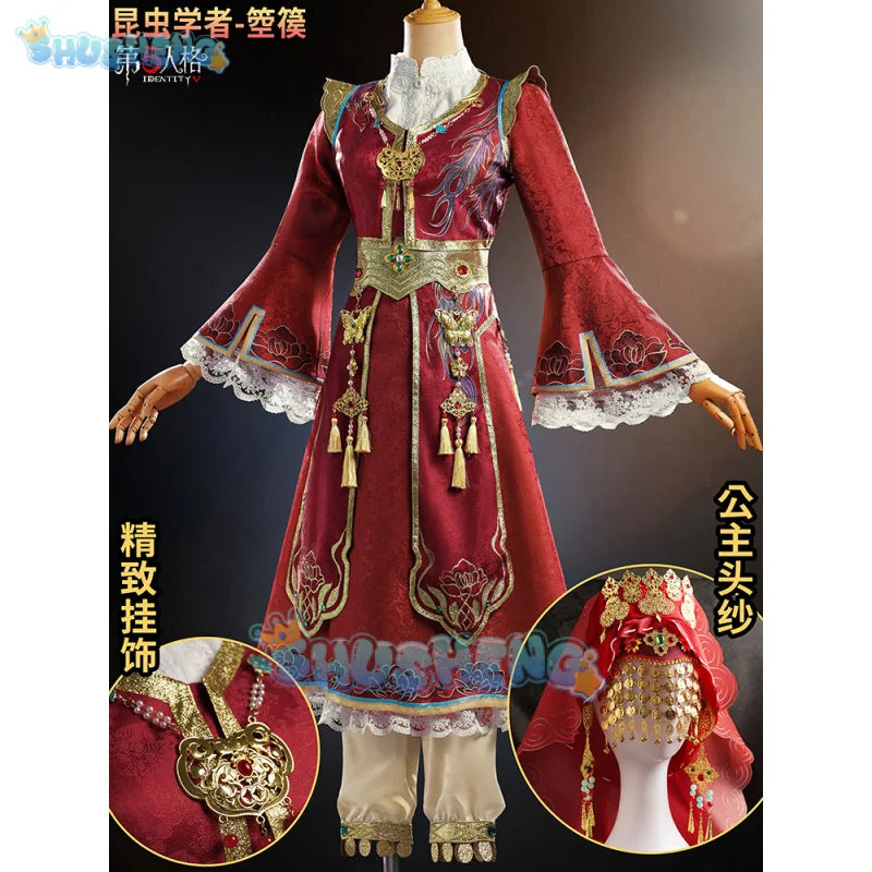 Identity V Melly Plinius Entomologist Autumn Feast Game Suit Elegant Dress Cosplay Costume Halloween Party Outfit Women