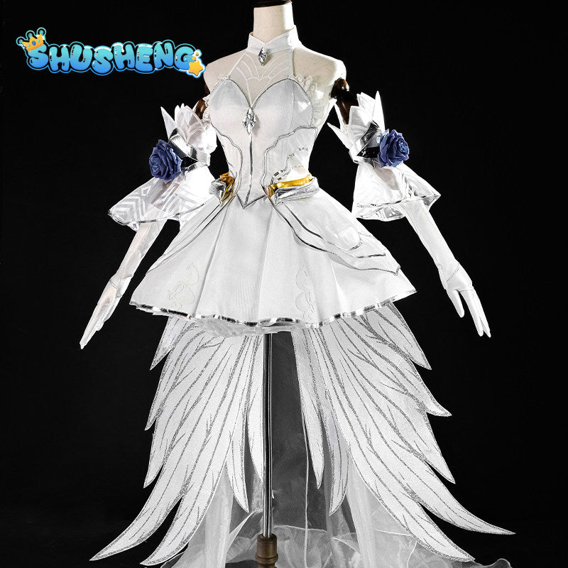 Game Cosplay Series: LOL-Crystal Rose Lux/Lux, the Lady of Luminosity  Cosplay Costume full set Shushengcos